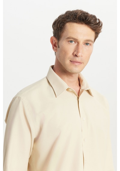 Altınyıldız Classıcs Erkek Bej Pamuklu Regular Fit Normal Kesim Klasik Yaka Armürlü Gömlek Altınyıldız Classıcs Erkek Bej Pamuklu Regular Fit Normal Kesim Klasik Yaka Armürlü Gömlek