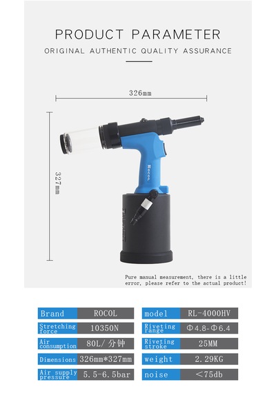 Rocol Rl-4000HV Havalı Kör Perçin Makinesi