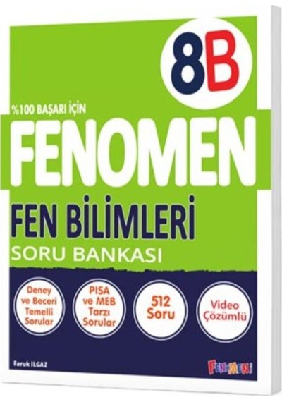 Fenomen Okul 8. Sınıf Fen Bilimleri Soru Bankası B / 9786258450224
