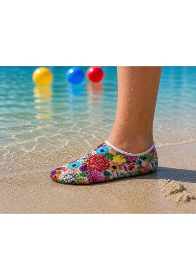 Gripptoes Kaymaz Damla Tabanlı Deniz&havuz Çorabı I2 Çok Renkli