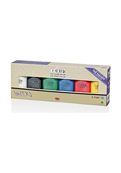 Canlı Renklerde Akrilik Boya Seti, 6 X 75 Ml İle Yaratıcı Projeler 0,15 L