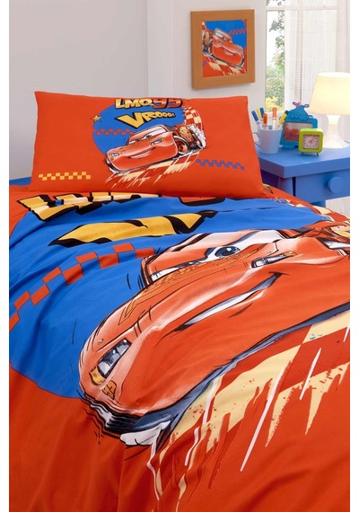 Özdilek Cars Neon Drift Tek Kişilik Disney Lisanslı Lastikli Çocuk Nevresim Takımı Çok Renkli