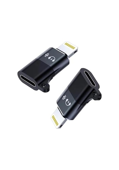 Cl2 Lightning Usb C Şarj Ve Data Aktarım Destekli Kulaklık Adaptörü Dönüştürücü, 2 Adet Aux Ses Adaptörü Konektörü Dongle/lightning Erkek Usb C Dişi