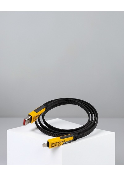 Çoklu Şarj Kablosu 65w 4'ü 1 Arada Örgülü Hızlı Veri Aktarım Usb-c Usb-a 0
