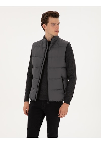 Pierre Cardin Erkek Gri Mont Yelek 50313937-vr024 Gri