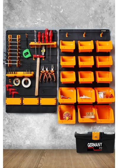 Rowermax Hırdavat Duvar Panel Seti Duvar Alet Paneli Duvar Takım Çantası Duvar Alet Organizeri