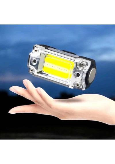 215 Lümen Sensörlü Şarjlı Led Kafa Lambası 800 Mah, Cob Ve Xpe, Mıknatıslı