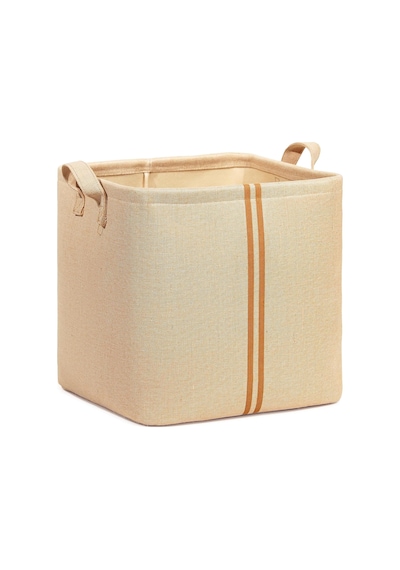 Çocuk Odası Jüt Keten Kumaş Sepet 30 X 30 X 30 Cm Çok Renkli