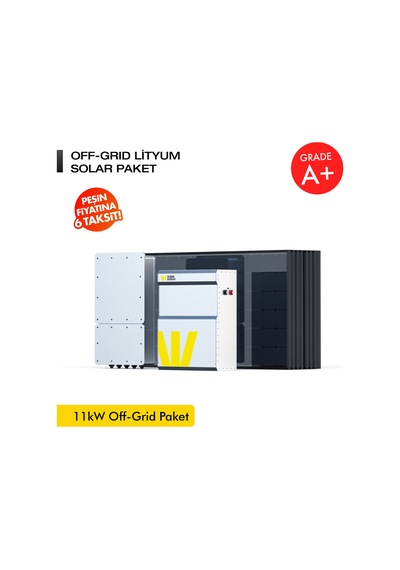 Werer Energy   11kW Off-Grid Solar Paket - LiFePO4 Batarya/Inverter/Solar Panel