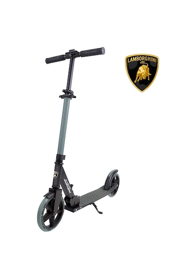 Lamborghini Lisanslı L6-200 Katlanabilir Metal Ayaklık Kaymaz Taban 2 Tekerlekli 8+ Yaş Çocuk Scooter Gri