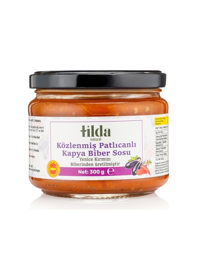 4 Adet Tilda Közlenmiş Patlıcanlı Kapya Biber Sosu 300 G