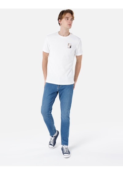 Colin's Colins Beyaz Erkek Tshirt K.Kol Cl1067700 Q1.V2 Ofw Beyaz