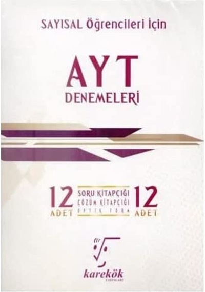 Sayısal Öğrenciler İçin Ayt Denemeleri: 12 Adet