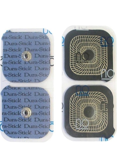 Compex Dura-stick 5x5cm Çıtçıtlı Dikdörtgen Tens Elektrod Pedi / 4 Lü Paket Diğer