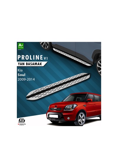 S-dizayn Kia Soul Oem Still Pro V1 Aluminyum Yan Basamak 173 Cm 2009-2014 A+ Kalite