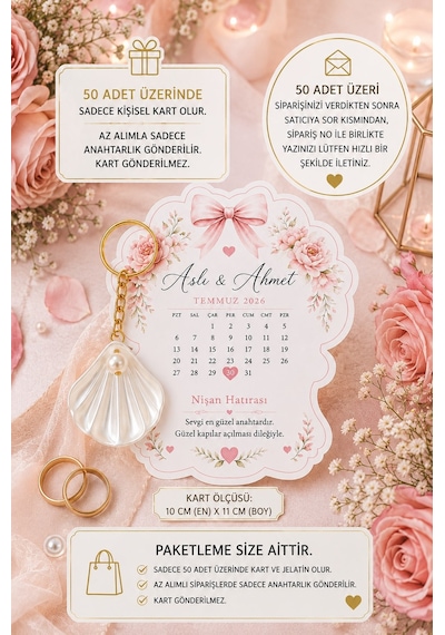 İstiridye 10'lu İstiridye Anahtarlık Hediye - Nişan Hediyesi - Nikah Hediyesi - Kına Hatırası Diğer