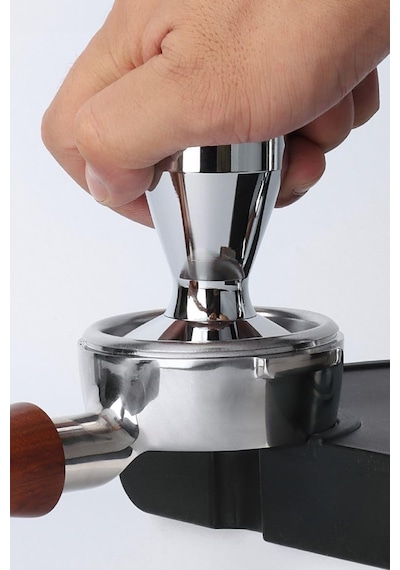 51 Mm Komple Çelik Espresso Makinesi Tamperi Barista Ekipmanı Mt137x Ayarlanabilir Dimi Yok