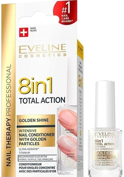 Eveline 8'i 1 Arada Total Action Golden Shine 12 ML