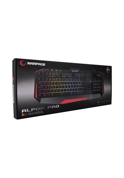 Rampage Kb-rx7 Alpor Pro Siyah Usb Rgb Aydınlatmalı Q Gaming Oyuncu Klavyesi