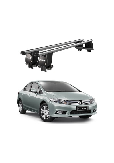 Royal Honda Civic Ix 2012-2015 Uyumlu Gri Kilitli Ara Atkı Port Bagaj Tavan Barı