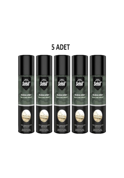 Selsil Silikon Sprey 200 Ml 5 Adet