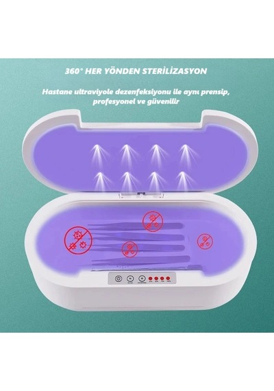 Dailytech Akıllı Uv Dezenfeksiyon Kutusu Telefon Aksesuar Maske Takı Sterilizasyon Cihazı