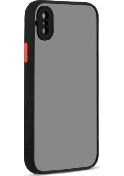 Apple Uyumlu iPhone X Kılıf Zore Hux Düğme Ve Kapak Zıt Renk Kılıf