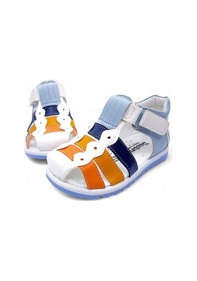 Beebron Ortopedik Erkek Bebek Ve Çocuk Sandaleti Ebgcm2406 Beyaz Mavi Turuncu Sarı Beebron Ortopedik Erkek Bebek Ve Çocuk Sandaleti Ebgcm2406 Beyaz Mavi Turuncu Sarı