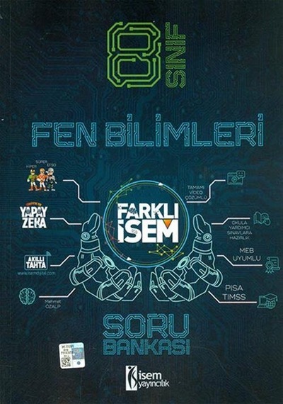 8. Sınıf Farklı İsem Fen Bilimleri Soru Bankası İsem Yayıncılık
