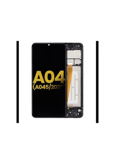 Samsung Galaxy Uyumlu A04 A045 Lcd Ekran Dokunmatik Siyah Çıtalı