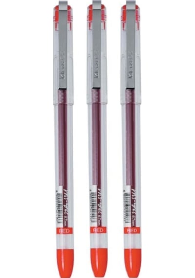My Gel 0.5mm Ince Iğne Uçlu Jel Kalem 3 Adet Kırmızı