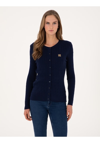 Pierre Cardin Kadın Lacivert Hırka Triko 50317064-vr033 Lacivert