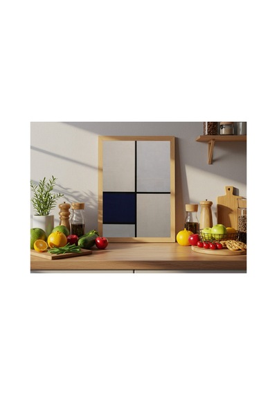 Mondrian Tablo I Çerçevesiz Poster 30x42 Cm A3 Tablo Modern Sanat Duvar Dekoru Mat Fotoğraf Kağıdı