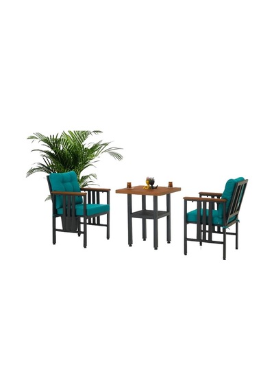 Çamlıca Balkon Set Alüminyum Bahçe, Teras, Balkon Kanepe Takımı Krem
