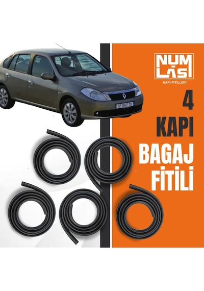 Renault Symbol 2.nesil 4 Kapı + Bagaj Fitili-a Kalite-numlas-nm7192