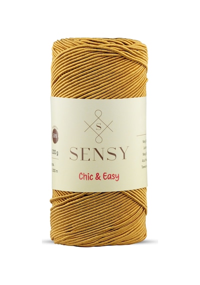 Sensy Premium Chic&easy 200 Gr Mumlu İp Pase İp Supra İpi Runner İpi Çanta İpi Supla İpi Hardal