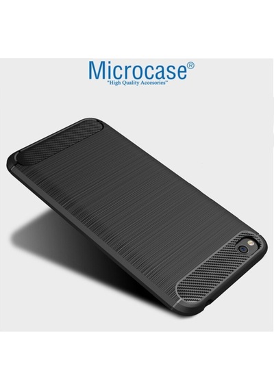 Microcase Xiaomi Redmi Go Brushed Carbon Kilif + Cam (Seç) 364731802