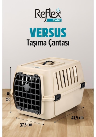 Reflex Care Versus Pet Taşıma Çantası Bej 47,5 X 37,5 X 33 Cm