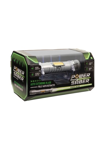 Uzayıp Kısalan Sesli Işıklı Power Saber Işın Kılıcı Yeşil - 90 Cm