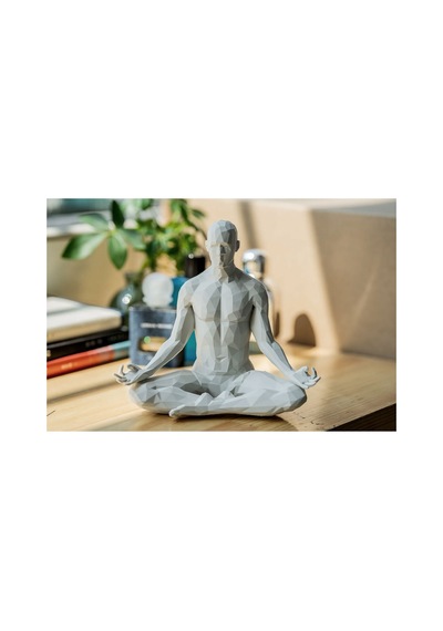 Meditasyon Heykeli - Gyan Mudra Meditasyon Figürü Bilgelik Ve Farkındalık Heykeli 15 Cm Model3 - 696047183