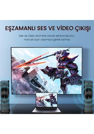 4k 30hz Mini Displayport To Hdmı Dönüştürücü Kablo 1.5 Metre