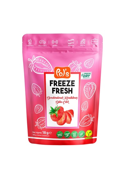 Pol's Freeze Fresh Dilim Çilek 18g 20 G