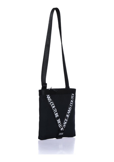 Versace Jeans Couture 74YA4B62-ZS590-899 Siyah Erkek Omuz Çantası Siyah