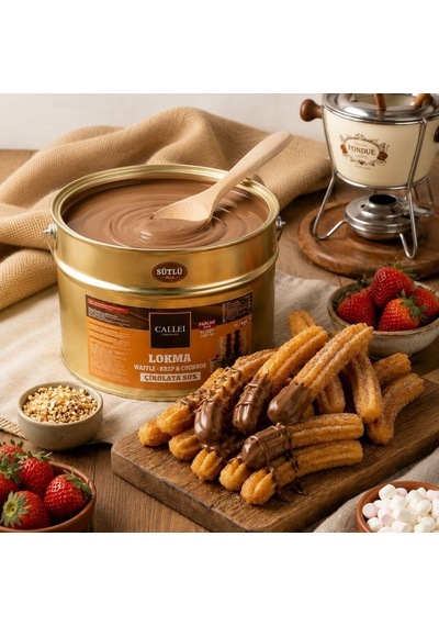 Callei Sütlü Şelale Fondü Churro Çikolatası 10 Kg