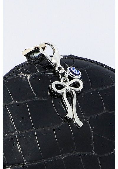 Metal Fiyonk Metal Nazar Boncuğu Klipsli Küçük Charm Anahtarlık C