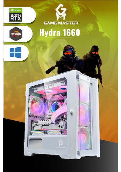 Game Master Hydra 1660 R5-5500 16 GB 512 GB M2 SSD GTX1660ti Free Dos Masaüstü Oyuncu Bilgisayarı
