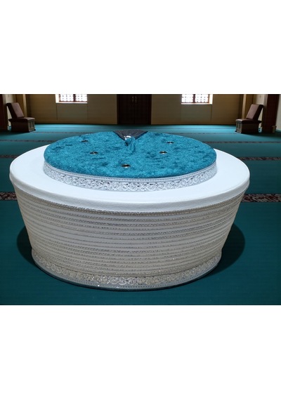 Fabrikam06 Turkuaz İmam Sarığı ,imam Sarığı , Simli Sarık, Sarık , Fes, Cübbe , Takke,s069 54 Cm Beyaz - Turkuaz Fabrikam06 Turkuaz İmam Sarığı ,imam Sarığı , Simli Sarık, Sarık , Fes, Cübbe , Takke,s069 54 Cm Beyaz - Turkuaz