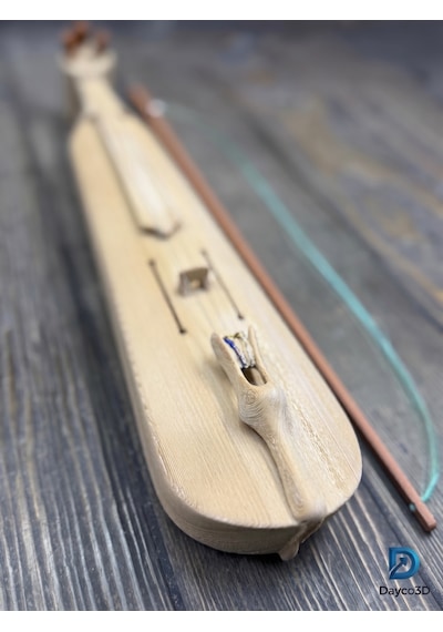 Karadeniz Tipi Dekoratif Kemençe - 40 Cm Pla Wood Filament Orijinal Tasarım Hediyelik Müzik Aleti 001