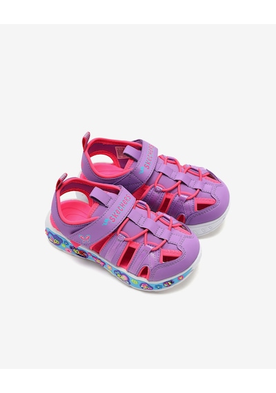 Skechers Play Scene Splash - Cute Crew Küçük Kız Çocuk Mor Sandalet 303162n Lvmt Mor