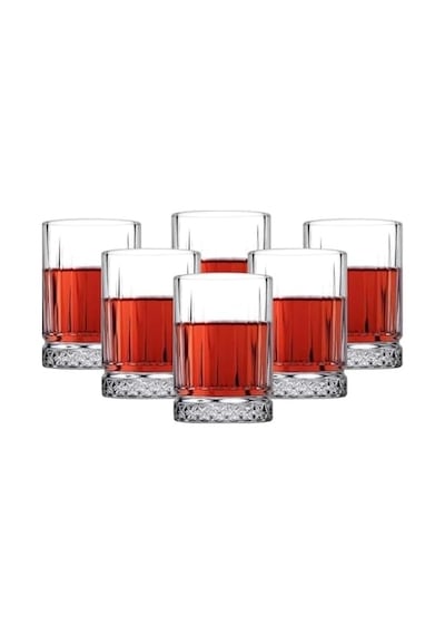 6 Adet Cam Tekila Bardağı - 60 Ml Desenli, Çok Amaçlı Kahve Yanı, Su Ve Meşrubat İçin Tekila Shot Bardağı